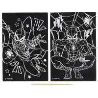 Гравюра детская &laquo;Человек-паук&raquo;, набор 2 шт, 10 х 15 см