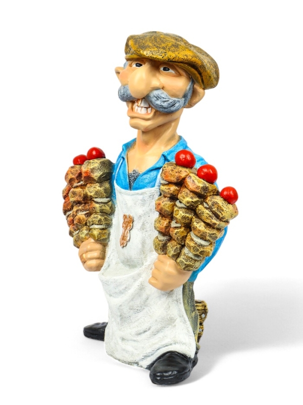 Садовая фигура из полистоуна &laquo;Шашлычник&raquo;, 60&times;29&times;40 см