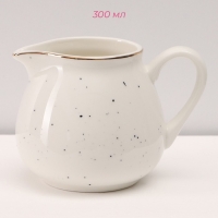 Сервиз фарфоровый чайный Доляна &laquo;Млечный путь&raquo;, 15 предметов: 6 чашек 220 мл, 6 блюдец d=13,5 см, молочник 300 мл, сахарница 350 мл, чайник 1000 мл, цвет белый