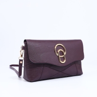 Сумка-клатч на магните, длинный ремень, цвет фиолетовый Сумка-клатч на магните, длинный ремень, цвет фиолетовый