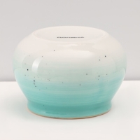 Сервиз фарфоровый чайный Доляна &laquo;Млечный путь&raquo;, 15 предметов: 6 чашек 220 мл, 6 блюдец d=13,5 см, молочник 300 мл, сахарница 350 мл, чайник 1000 мл, цвет бирюзовый