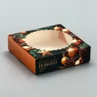 Коробка "Новогодний аромат"  11,5 х 11,5 х 3 см