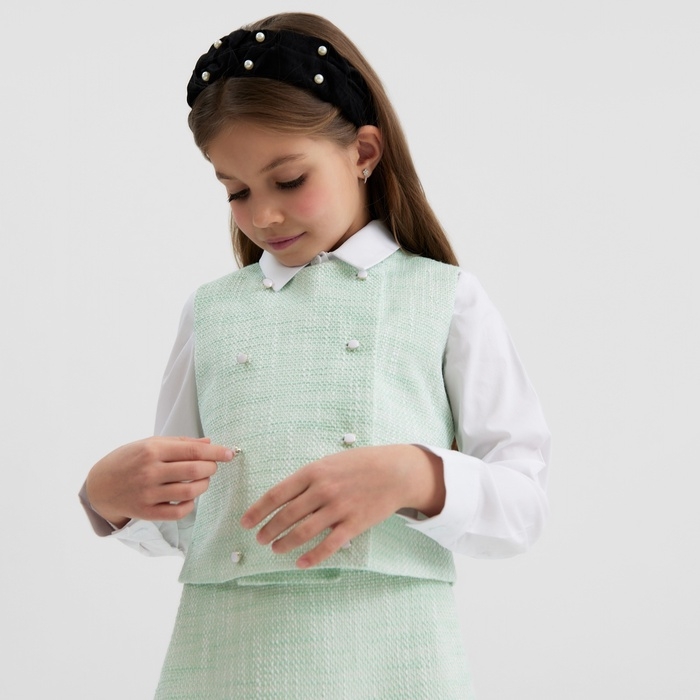 Жилетка для девочки, MINAKU :Party Dress, цвет зеленый, рост 152 см Жилетка для девочки, MINAKU :Party Dress, цвет зеленый, рост 152 см