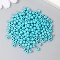 Бисер стекло 6/0 "Тёмно-бирюзовый" 15 гр