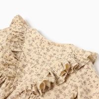 Платье для девочки MINAKU: Cotton collection цвет бежевый, рост 110 см Платье для девочки MINAKU: Cotton collection цвет бежевый, рост 110 см