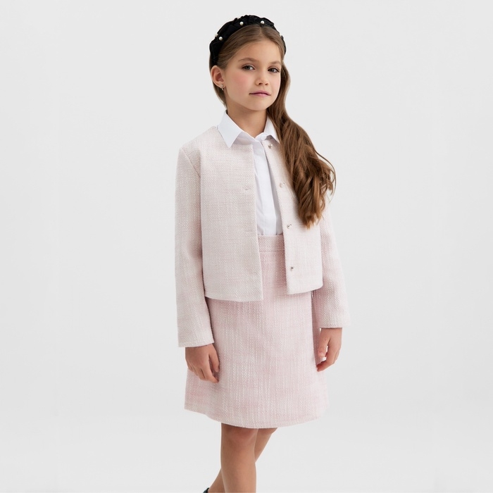 Жакет для девочки, MINAKU :Party Dress, цвет розовый, рост 128 см Жакет для девочки, MINAKU :Party Dress, цвет розовый, рост 128 см