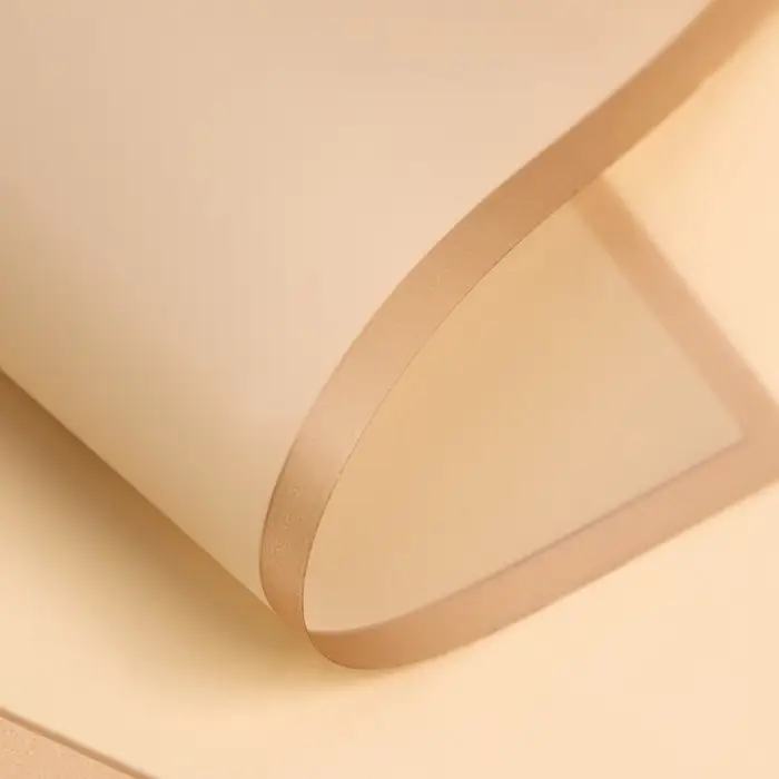 Пленка для цветов &laquo;Золотая полоса&raquo;, кремовый, 58&times;58 см