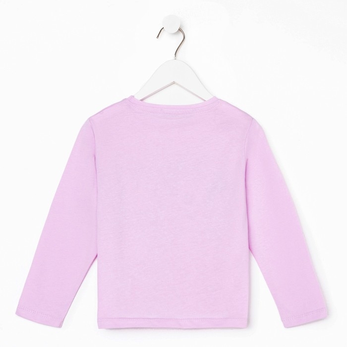 Футболка с длинным рукавом Stars, Disney, рост 122-128, лиловый