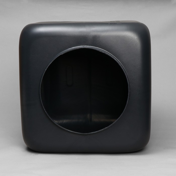 Бак для душа, 100 л, с крышкой, с резьбой под кран, чёрный Бак для душа, 100 л, с крышкой, с резьбой под кран, чёрный