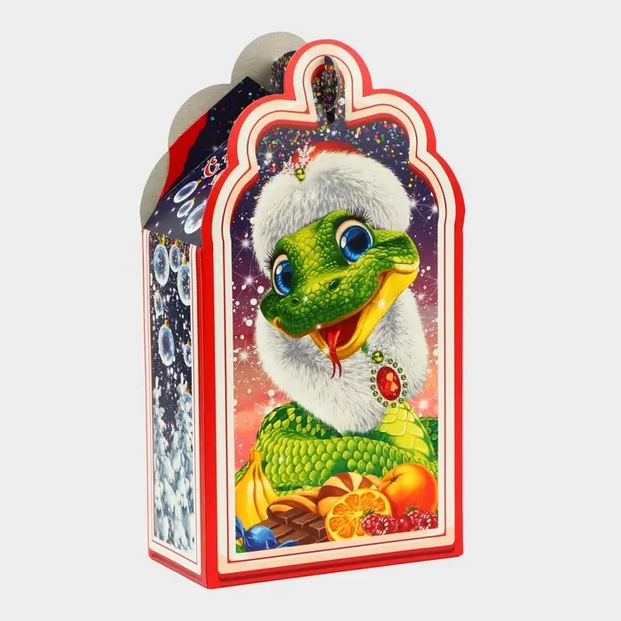 Подарочная коробка новогодняя Фигурная малая &laquo;Лакомка Символ года&raquo;, упаковка, 11.1&times;5.8&times;20.5 см