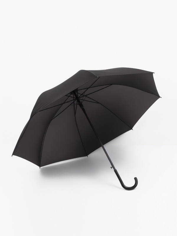 Зонт-трость п/авт R56/67 8сп П/Э В/У ОДНОТОН ручка-крюк черный пакет Зонт-трость п/авт R56/67 8сп П/Э В/У ОДНОТОН ручка-крюк черный пакет