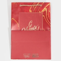 Пакет подарочный новогодний ламинированный &laquo;Рубин&raquo;, 21 х 30 х 15 см, Новый год