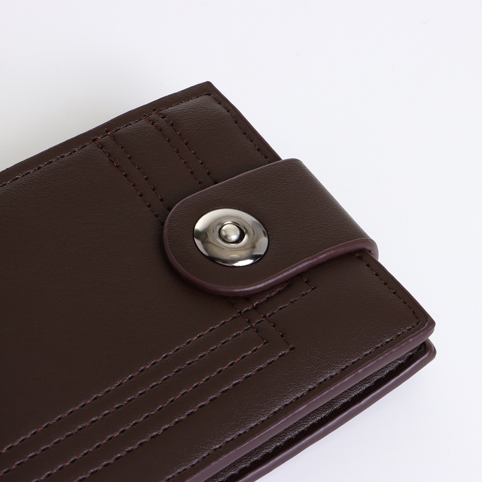 Портмоне мужское на магните, цвет коричневый Портмоне мужское на магните, цвет коричневый