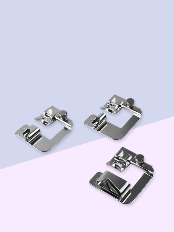 Набор лапок подрубочных 6/9/25 мм для двойной подгибки (наб 3 шт цена за наб) АУ