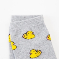 Носки мужские &laquo;Уточки&raquo; цвет серый, размер 25