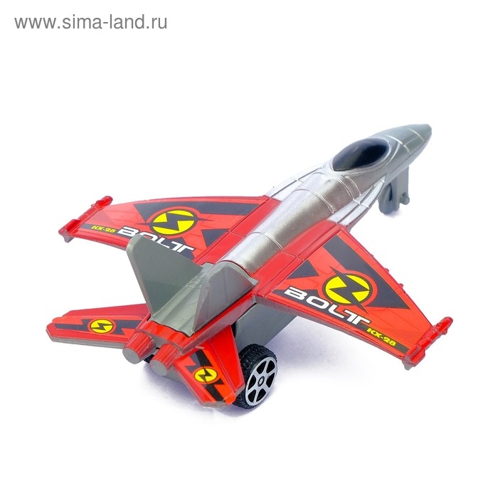 Самолёт инерционный &laquo;Истребитель&raquo;, цвета МИКС