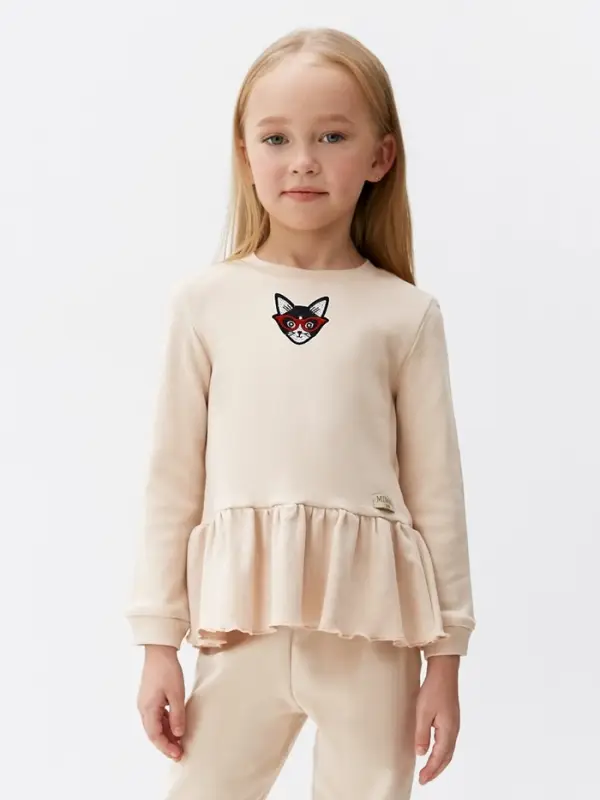 Термоаппликация &laquo;Кот в очках&raquo;, 6&times;6 см, чёрная