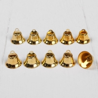 Колокольчик для рукоделия, набор 10 шт., размер 1 шт. — 1,8 см, цвет золотой Колокольчик для рукоделия, набор 10 шт., размер 1 шт. — 1,8 см, цвет золотой