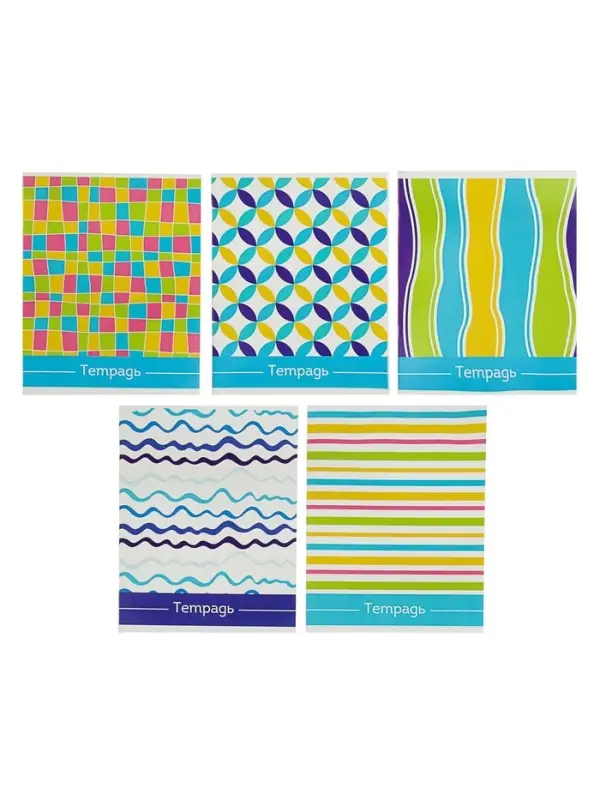 Тетрадь 48 листов в линейку Calligrata &laquo;Орнамент&raquo;, обложка мелованный картон, блок №2, белизна 75% (серые листы), МИКС