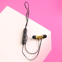 Беспроводные наушники на магните с микрофоном &laquo;Цветы&raquo;, мод. VBT 1,1 ,9 х 13,5 см.