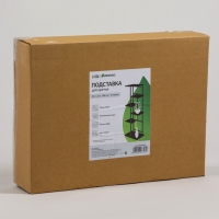 Подставка для цветов Greengo, 6 полок, 36 &times; 23 &times; 106 см, напольная, каркас металл, полки МДФ, чёрная