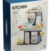 Игровой набор" Кухня" 22 предмета, вода из крана, 46 см