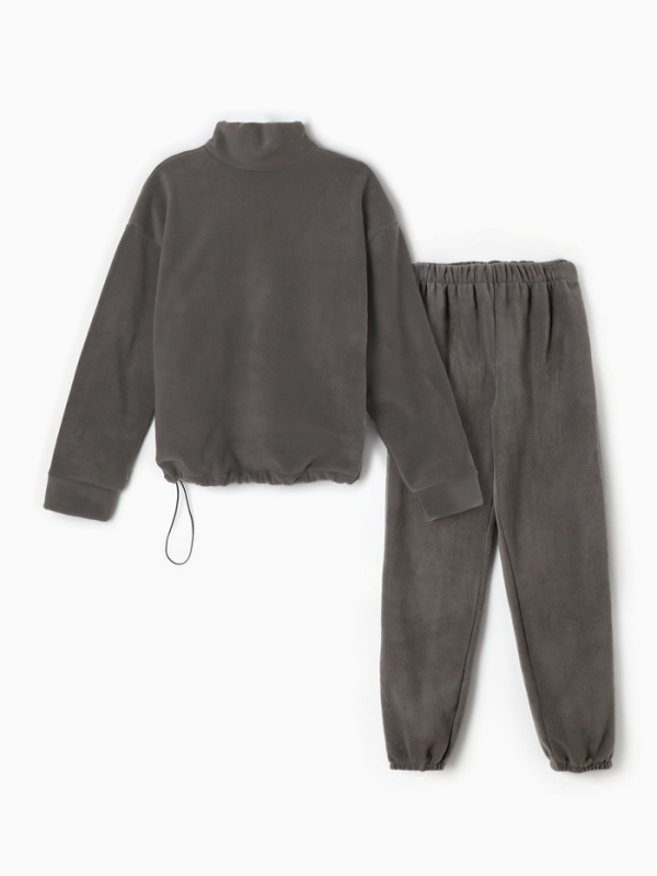 Костюм женский (анорак и брюки) MINAKU: Fleece Soft, цвет графит, р-р 46