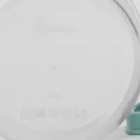 Контейнер круглый Доляна, пищевой, 150 мл, прозрачный, крышка бирюзовая