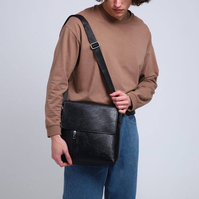 Сумка мужская, цвет чёрный Сумка мужская, цвет чёрный