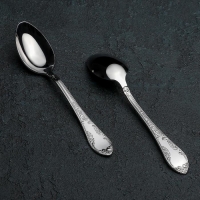 Ложка чайная &laquo;Посольская&raquo;, h=14,5 см, толщина 2 мм, цвет серебряный