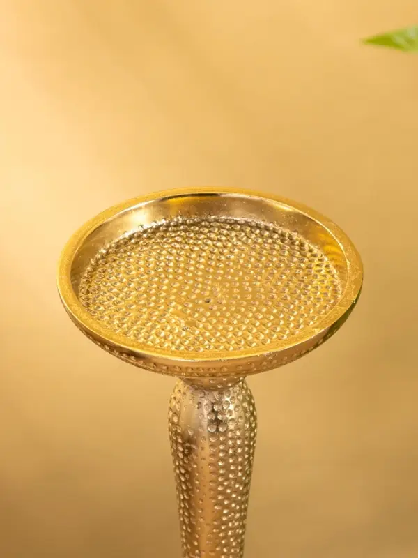 Подсвечник "Звездная пыль" алюминий 10х10х23 см