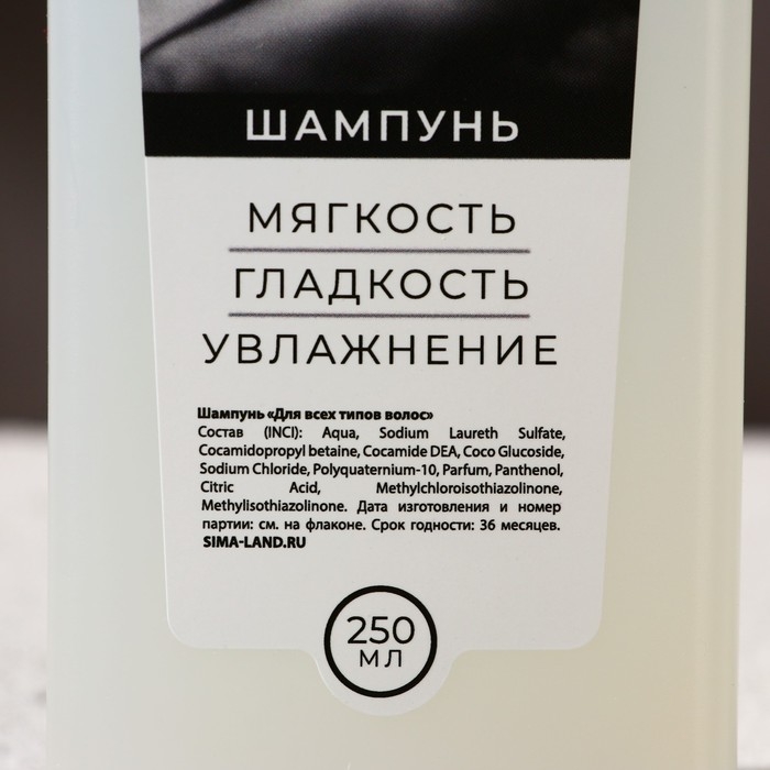 Подарочный набор косметики &laquo;Настоящему мужчине&raquo;, гель для душа 250 мл и шампунь для волос 250 мл, HARD LINE