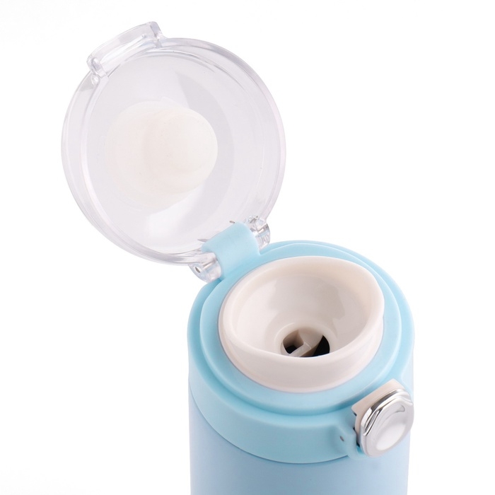 Термос, 400 мл, Simple "Мастер К", сохраняет тепло 8 ч,  20.5х6.3 см, голубой