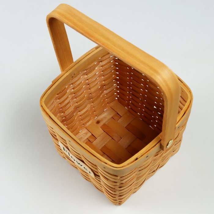 Корзина плетеная, 15 x 15 x 12/24 см, секвойя Корзина плетеная, 15 x 15 x 12/24 см, секвойя