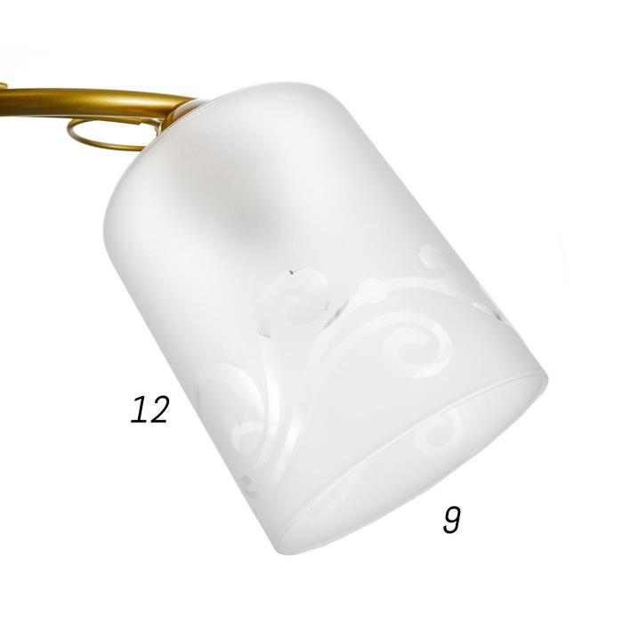 Люстра 1082/2GD 40Вт Е27 золото 46х15х24 см