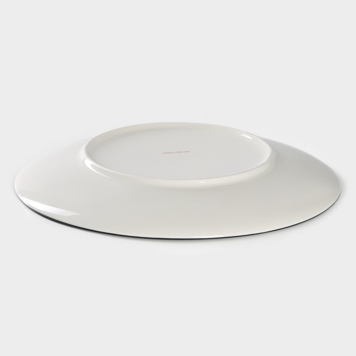 Тарелка керамическая Доляна &laquo;Дайра&raquo;, d=26,7 см, цвет синий