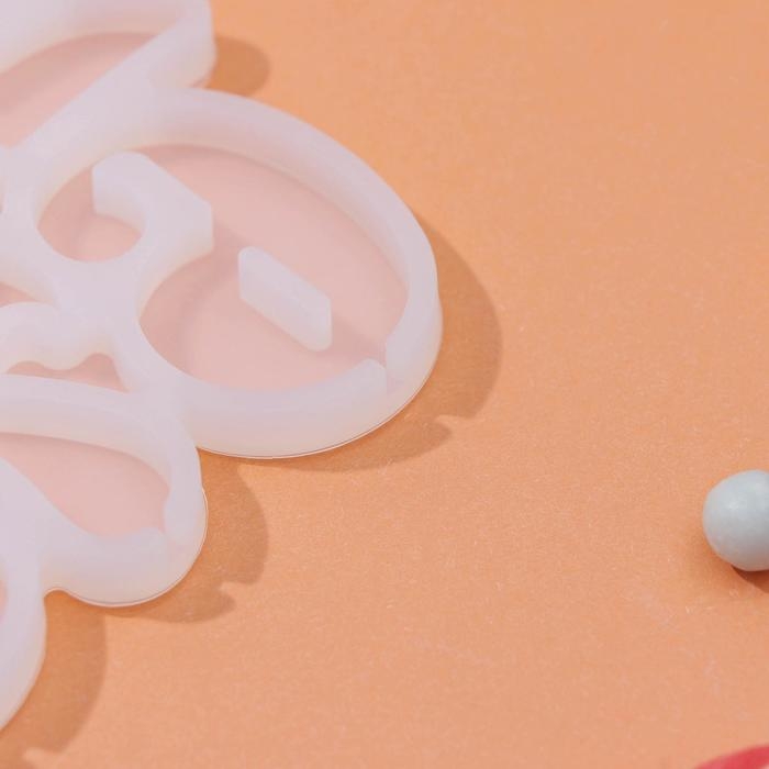 Форма для леденцов &laquo;Цифры&raquo;, силикон, 16,5&times;10&times;0,7 см, 10 ячеек, цвет белый