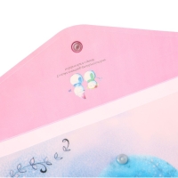 Набор папок-конвертов на кнопке А4, 160 мкр, 12 штук, "Пейзажи"