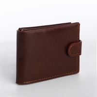 Зажим для купюр на кнопке, цвет коричневый Зажим для купюр на кнопке, цвет коричневый