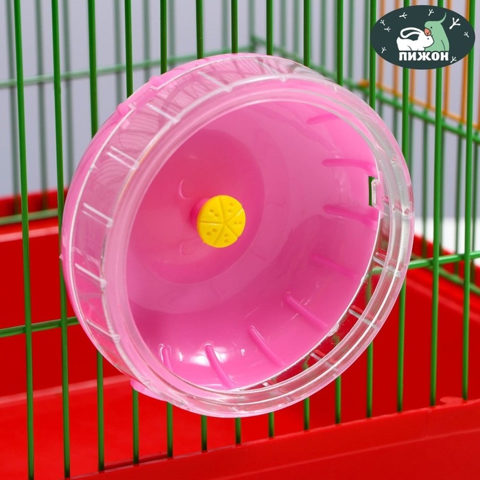Колесо для грызунов тихое, 11 см, розовое Колесо для грызунов тихое, 11 см, розовое
