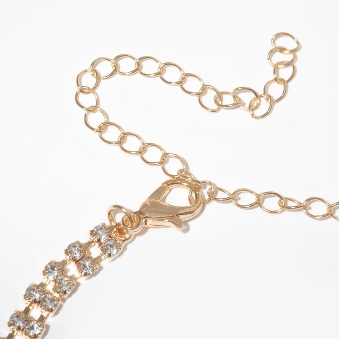 Колье «Водопад» мини, цвет белый в золоте, 30 см Колье «Водопад» мини, цвет белый в золоте, 30 см