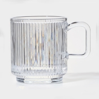 Кружка стеклянная &laquo;Грани&raquo;, 350 мл, 8,5&times;9,5 см