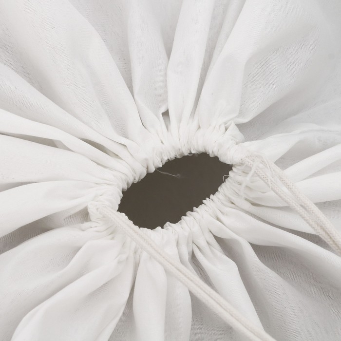 Корзина для хранения игрушкек с затяжкой на веревке, 40 х 50 х 48 см, голубая