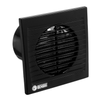 Вентилятор вытяжной "КосмоВент" В100, d=100 мм, 10 Вт, 40 дБ, 105 м&sup3;/ч, без выключ, черный
