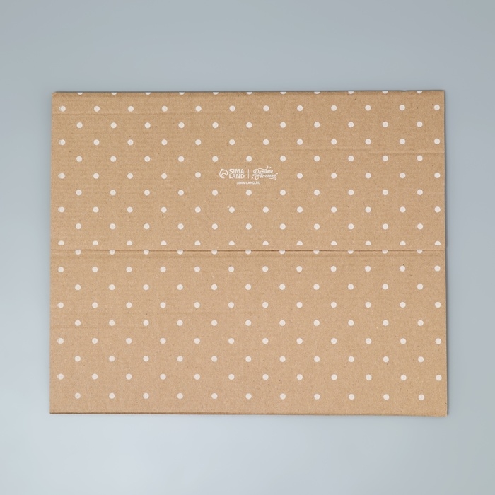 Коробка подарочная складная с PVC-окном, упаковка, &laquo;Горох &raquo;, 14 х 35 х 14 см