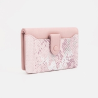 Кошелёк женский на магните, цвет розовый