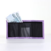 Кошелёк детский на липучке «Выбражулька», цвет сиреневый Кошелёк детский на липучке «Выбражулька», цвет сиреневый