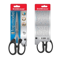 Ножницы ErichKrause Top Model, 19 см, чёрные Ножницы ErichKrause Top Model, 19 см, чёрные