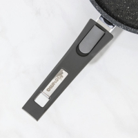 Сковорода &laquo;Гранит&raquo;, d=28 см, съёмная ручка, антипригарное покрытие, цвет серый