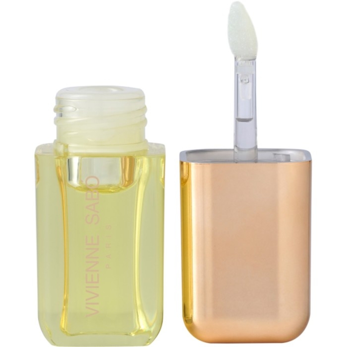 Масло для губ Vivienne Sabo Sirop de Fruits, тон 01 полупрозрачный жёлтый, аромат цитруса Масло для губ Vivienne Sabo Sirop de Fruits, тон 01 полупрозрачный жёлтый, аромат цитруса